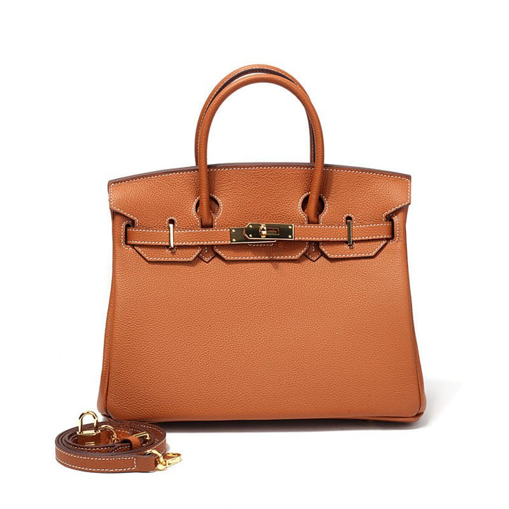 Victoria | Classic Leather Handbag with Multiple Pockets and Secure Closure