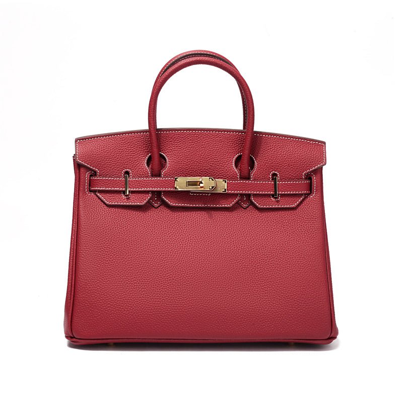 Victoria | Classic Leather Handbag with Multiple Pockets and Secure Closure