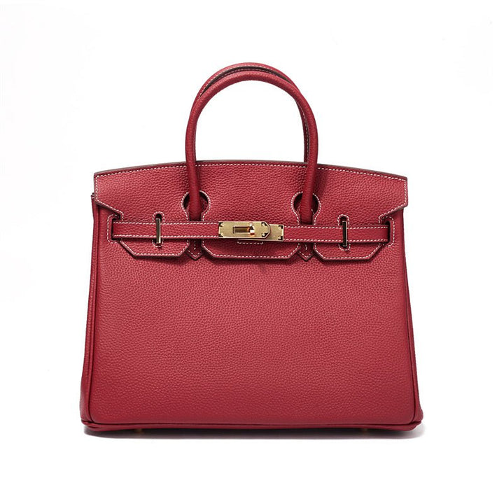 Victoria | Classic Leather Handbag with Multiple Pockets and Secure Closure