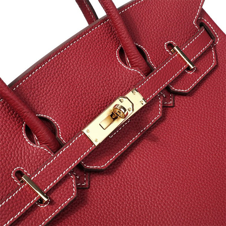 Victoria | Classic Leather Handbag with Multiple Pockets and Secure Closure