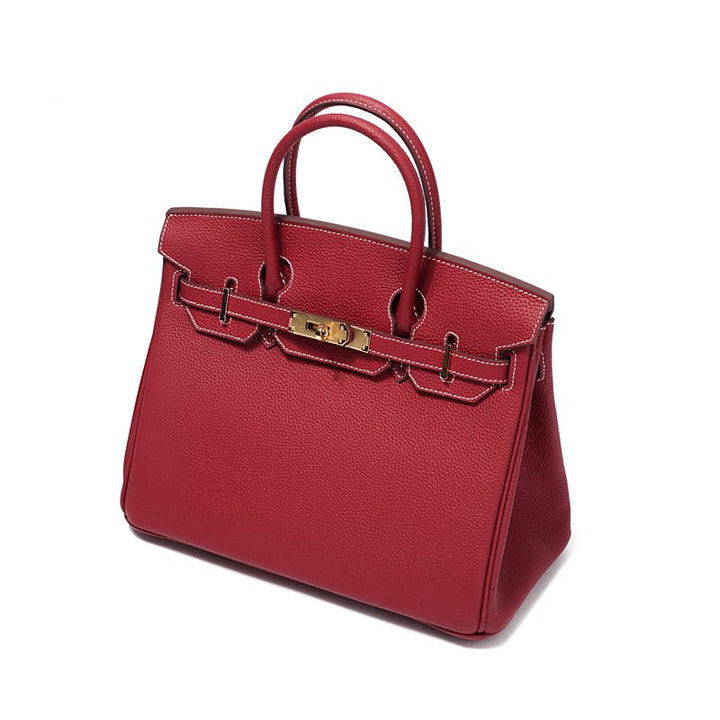 Victoria | Classic Leather Handbag with Multiple Pockets and Secure Closure