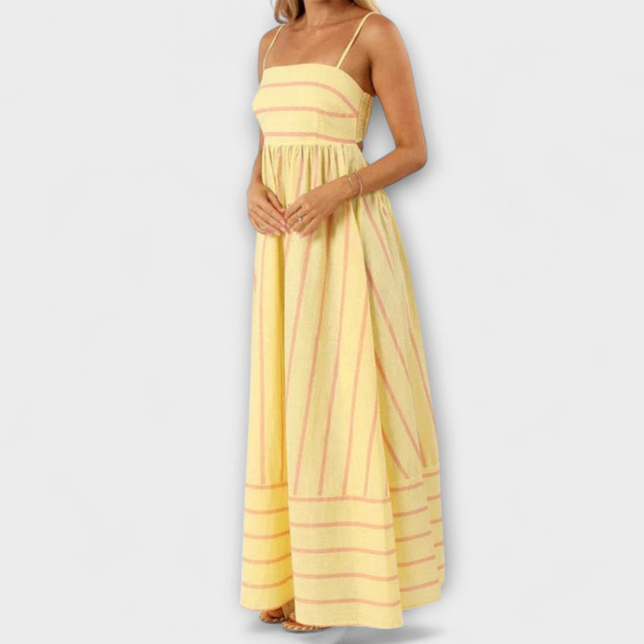 Svea - Robe maxi couleur Bare Bloom