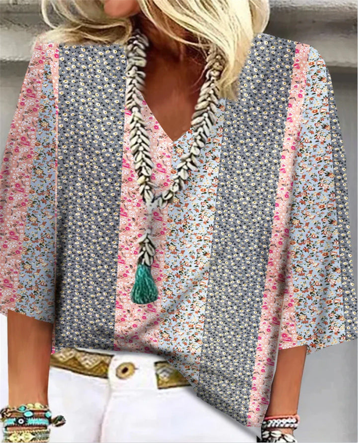 Anika | Blouse à brise florale