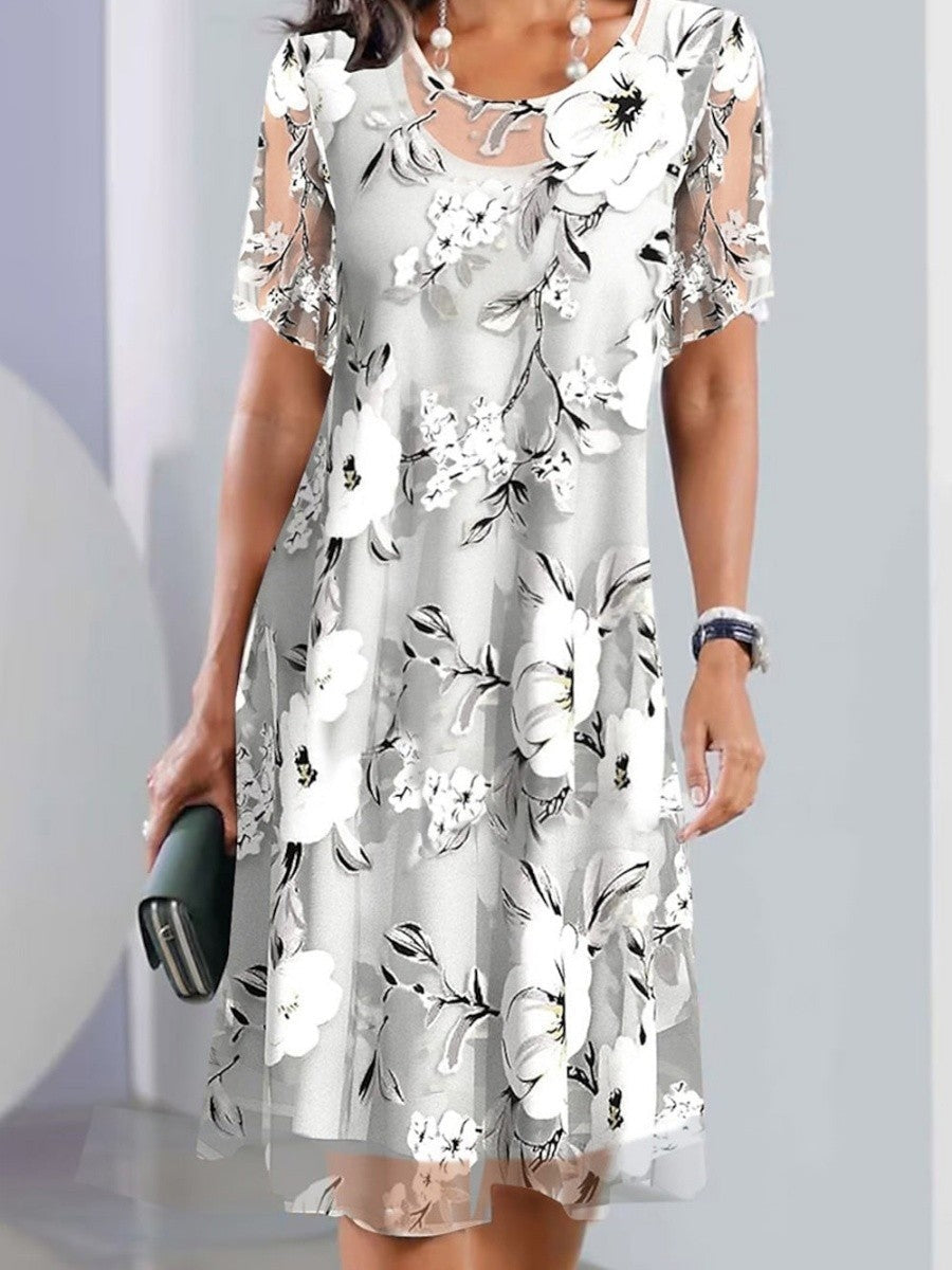 Chandra | Robe florale sophistiquée