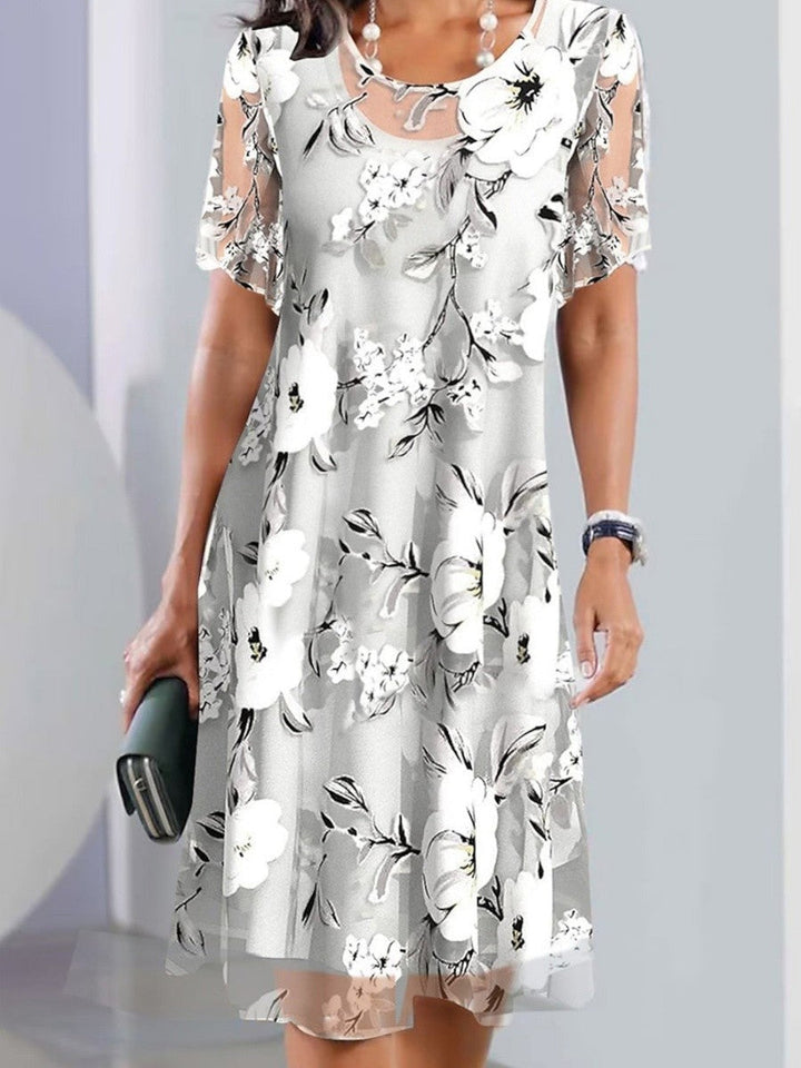 Chandra | Robe florale sophistiquée