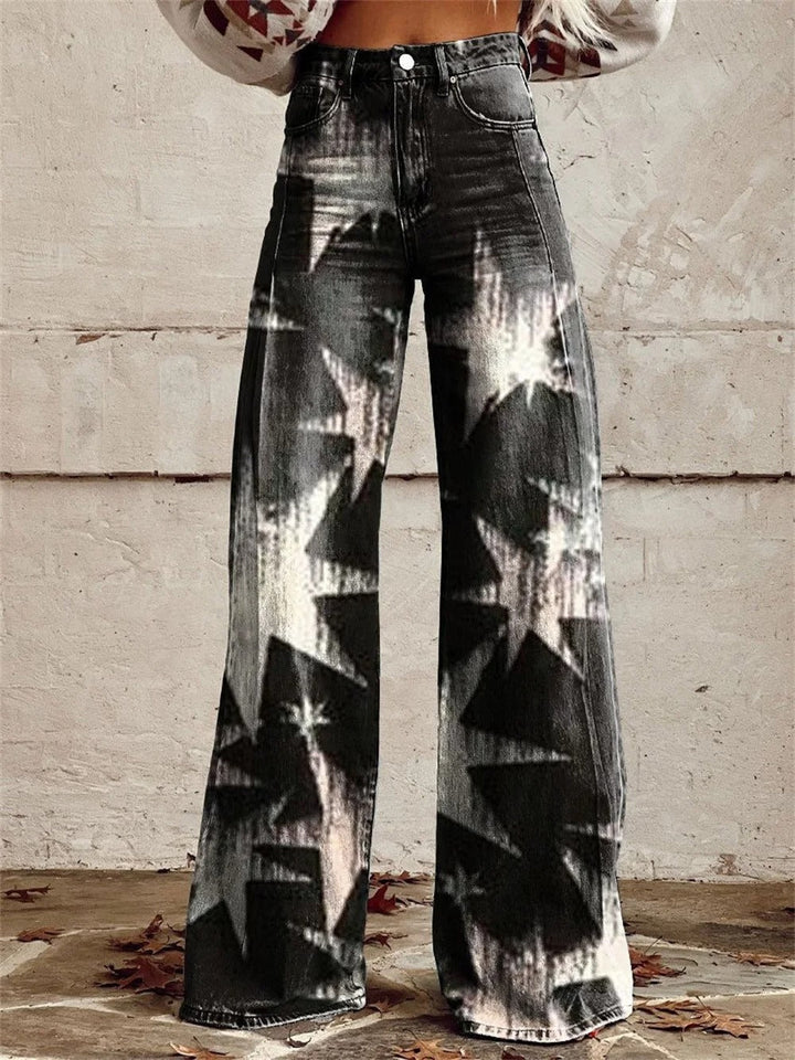 Mia™ - Pantalon large taille haute