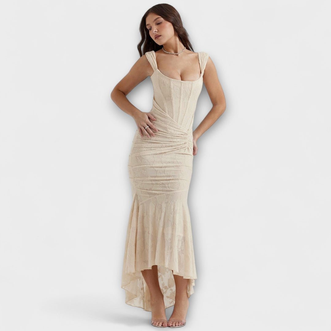 Renske - Robe longue avec corset élégant et raffiné