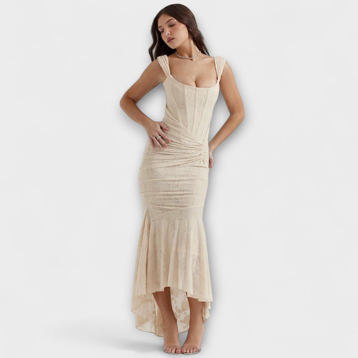 Renske - Robe longue avec corset élégant et raffiné