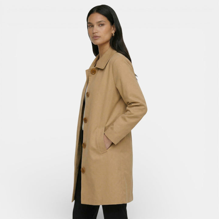 Cordelia | Elegant Women's Midi Trench Coat with Flattering Silhouette and Modern Cut
