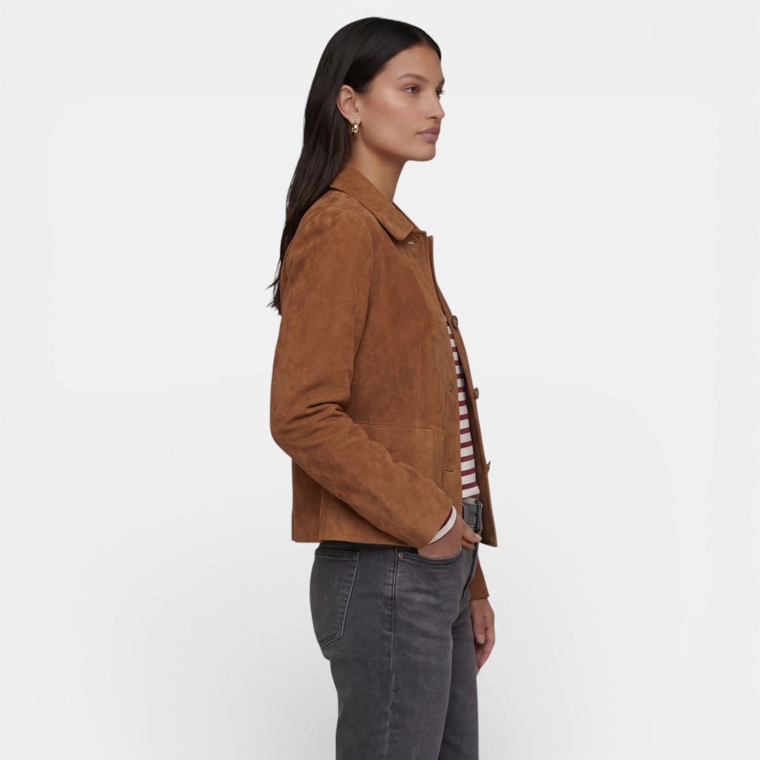 Tabitha | Elegant Women's Suede Jacket with Lightweight Design and Soft Finish
