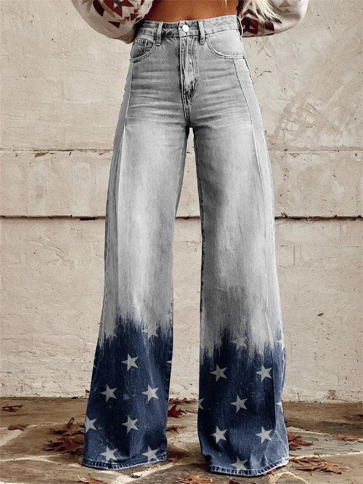 Mia™ - Pantalon large taille haute