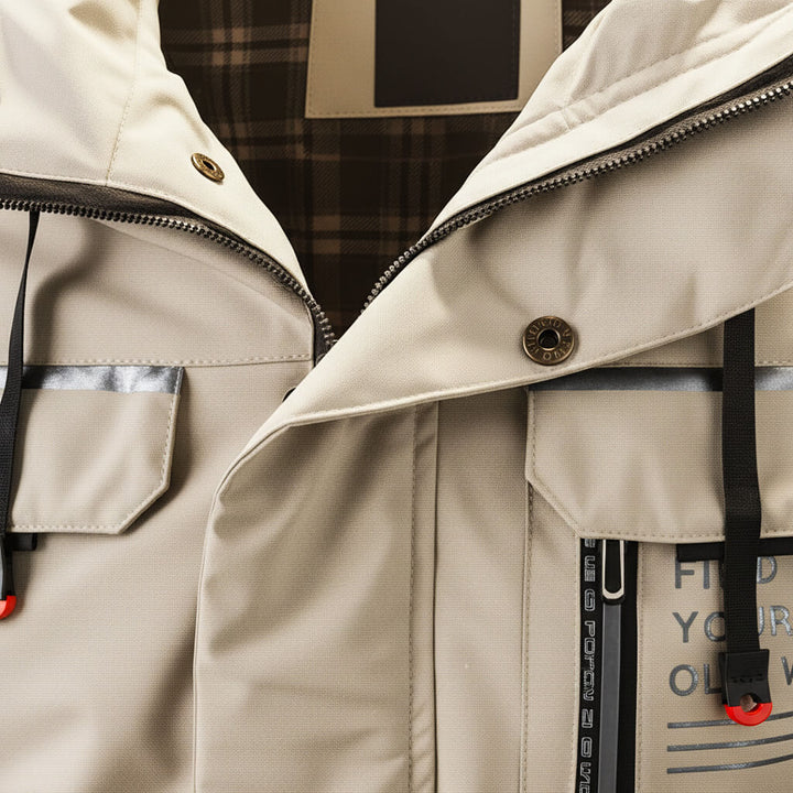Cody | Tough Men’s Water Resistant Hooded Jacket with Reinforced Pockets