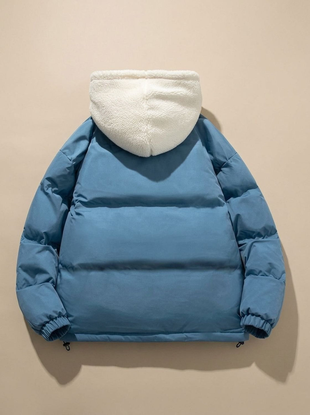Lucienne | Cozy Hooded Down Jacket with Sherpa Fleece Lining and Quilted Exterior