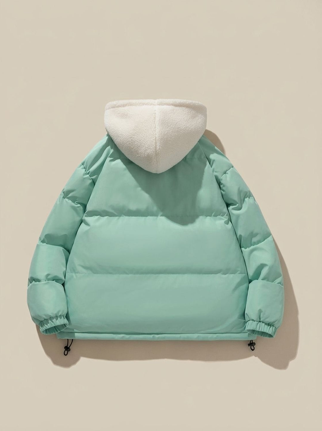 Lucienne | Cozy Hooded Down Jacket with Sherpa Fleece Lining and Quilted Exterior