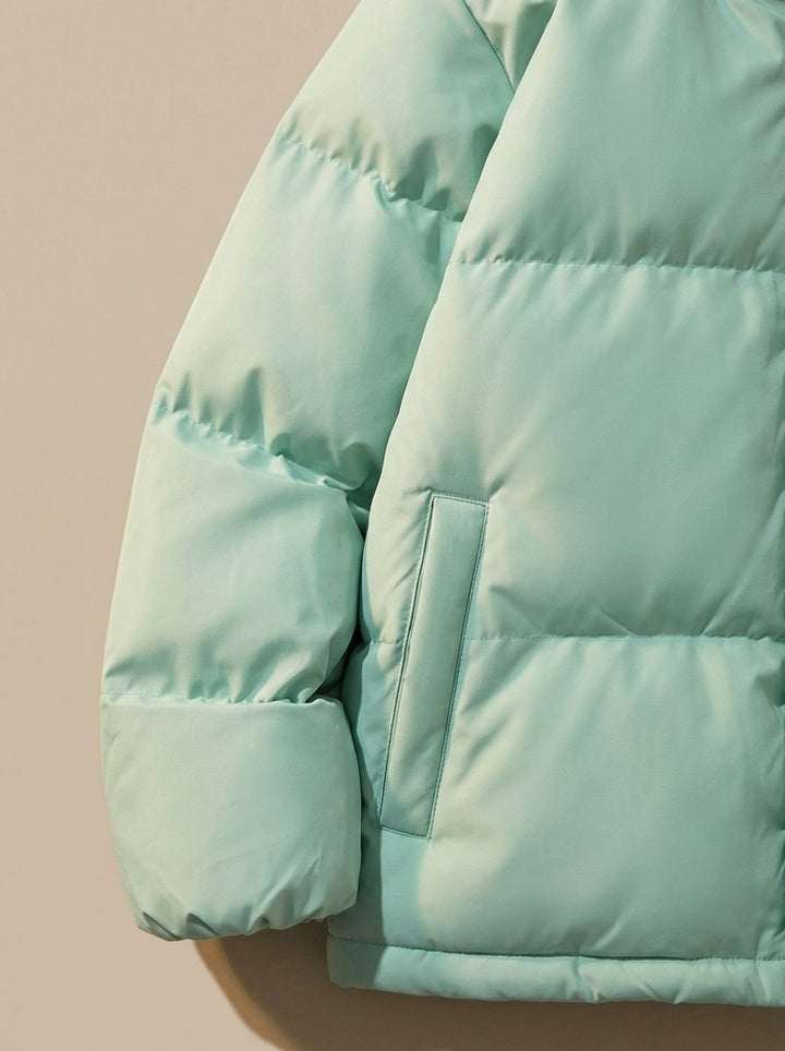 Lucienne | Cozy Hooded Down Jacket with Sherpa Fleece Lining and Quilted Exterior