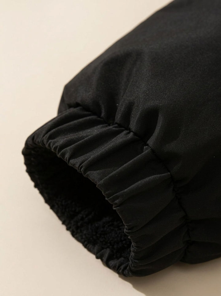 Lucienne | Cozy Hooded Down Jacket with Sherpa Fleece Lining and Quilted Exterior