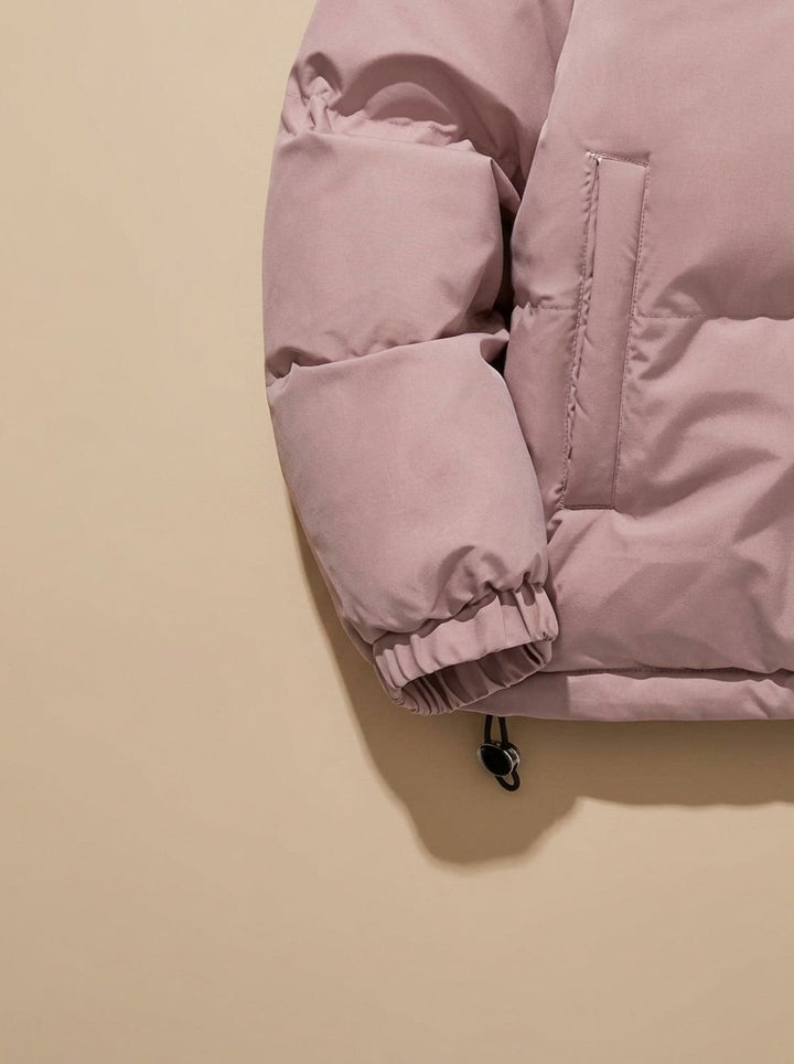 Lucienne | Cozy Hooded Down Jacket with Sherpa Fleece Lining and Quilted Exterior