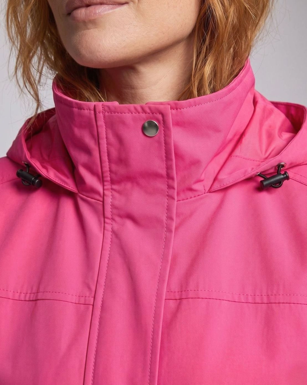 Ludovica | Water-Repellent Long Hooded Parka with Adjustable Waist and Flap Pockets
