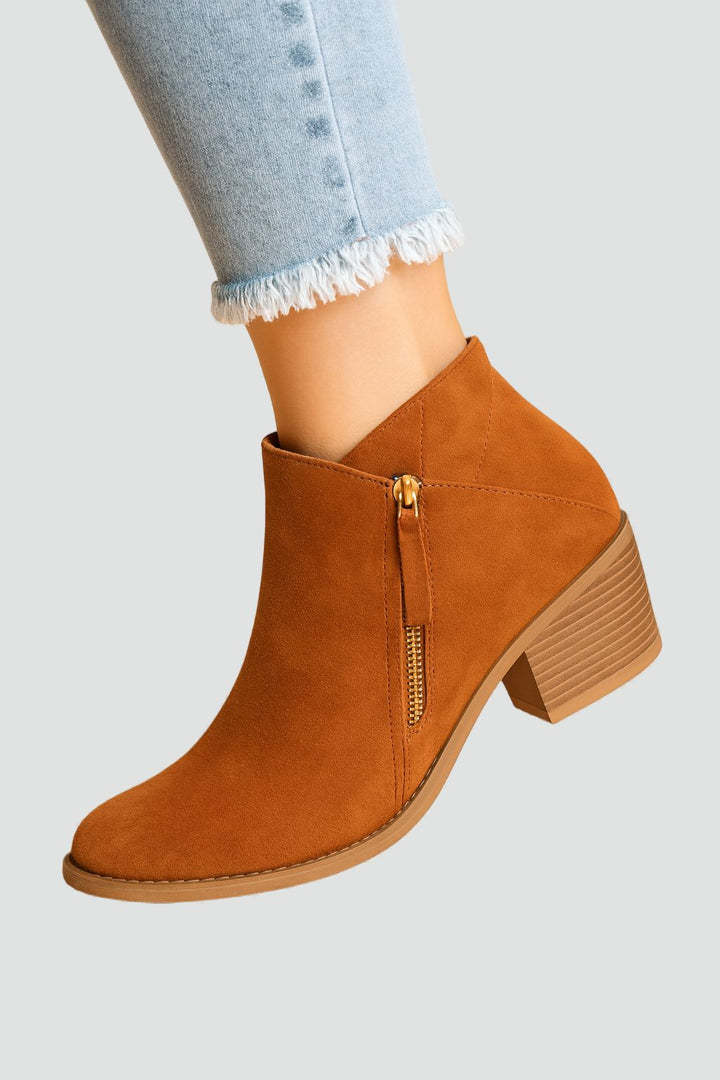 Patricia | Supportive Orthopedic Ankle Boots with Side Zipper