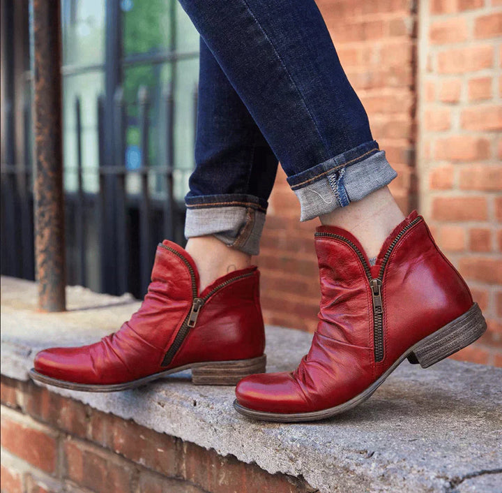 Bottines zippées pour femmes