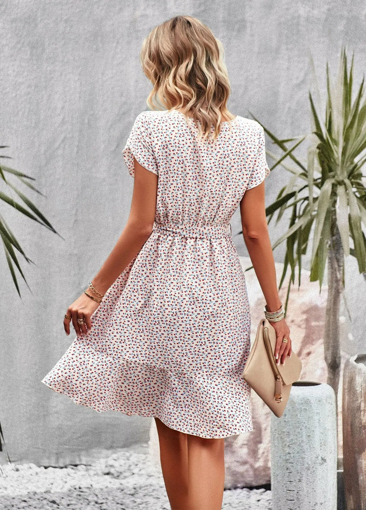 Scarlett™ - Robe plissée florale décontractée