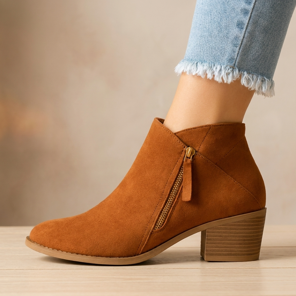 Patricia | Supportive Orthopedic Ankle Boots with Side Zipper