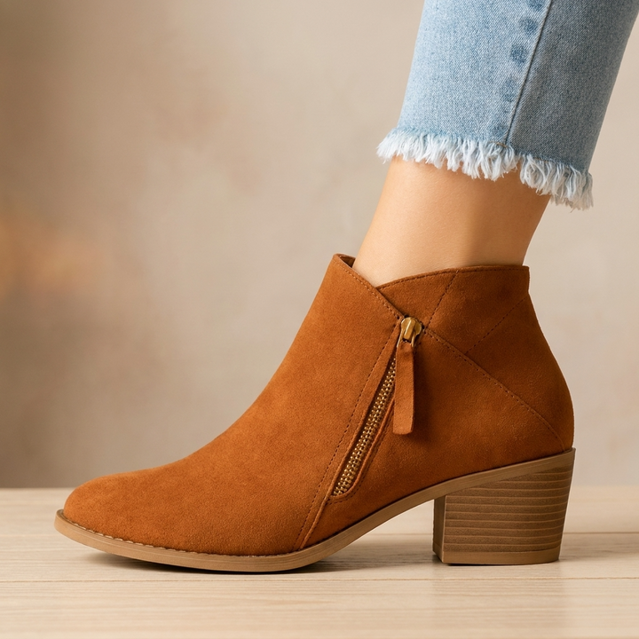 Patricia | Supportive Orthopedic Ankle Boots with Side Zipper