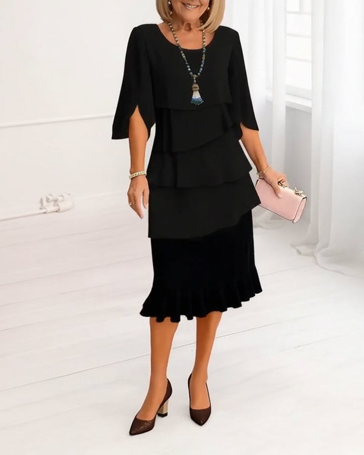 Patricia | Robe élégante et confortable à volants