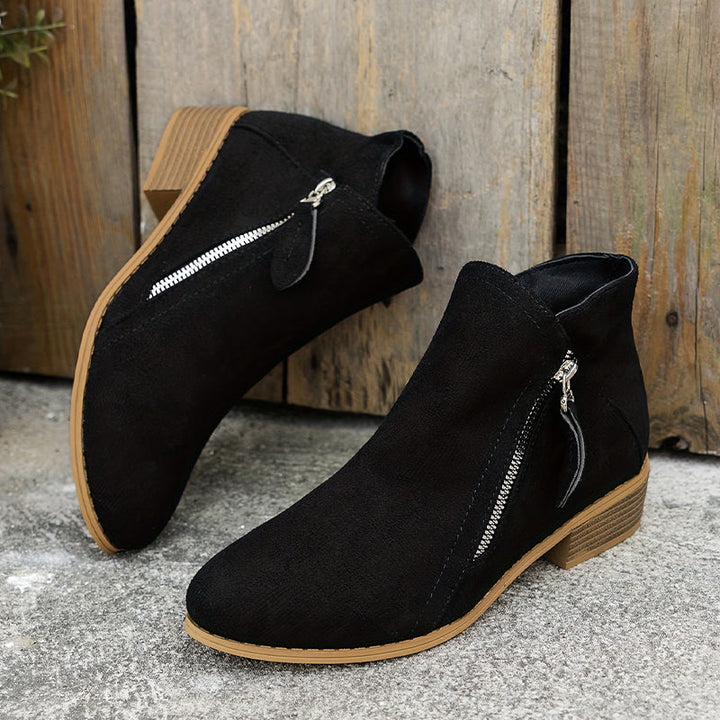 Anneliese | Bottines de cheville confortables avec fermeture éclair et soutien de la voûte plantaire