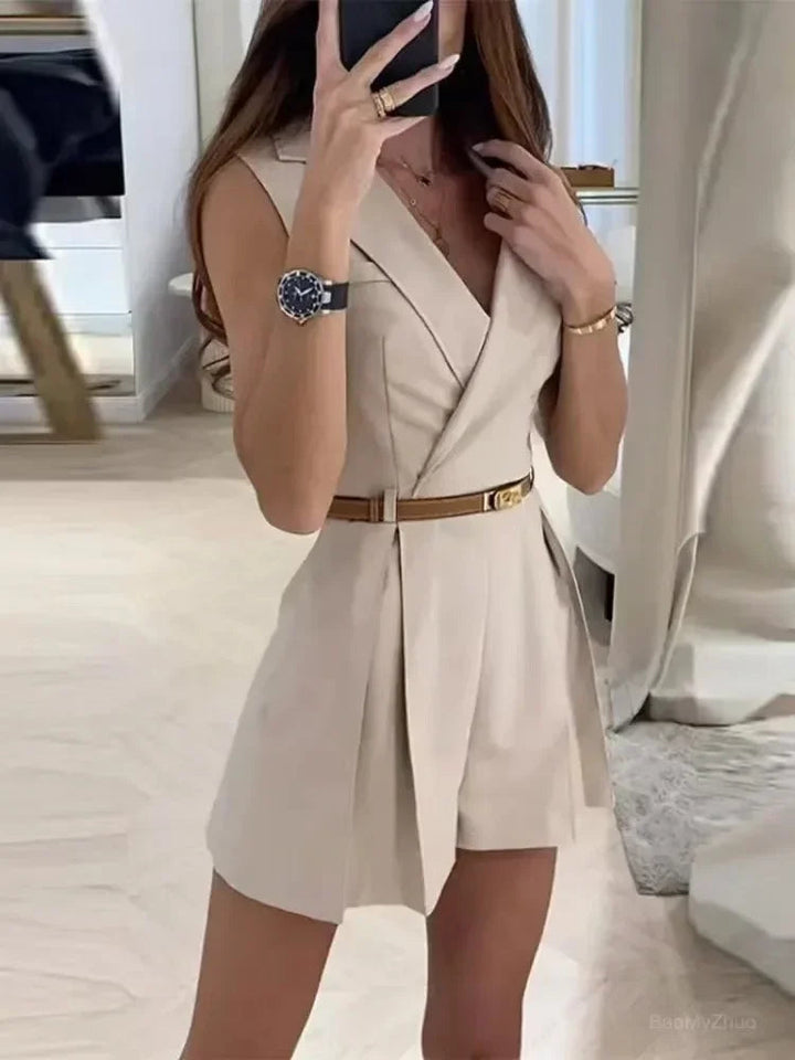 Hannah™ - Combinaison élégante sans manches
