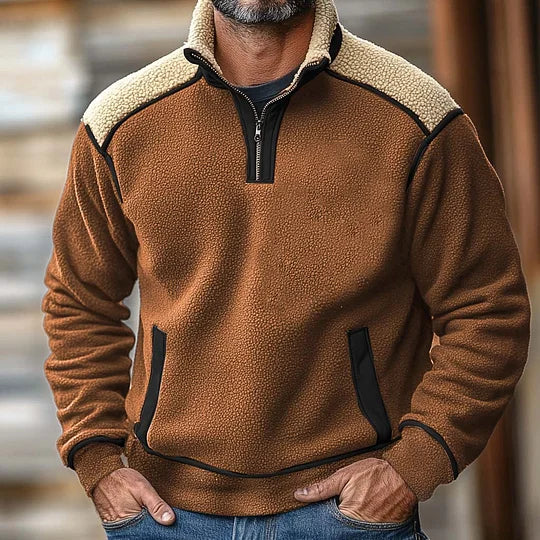 Ethan™ - Pull rétro à fermeture éclair Quartz
