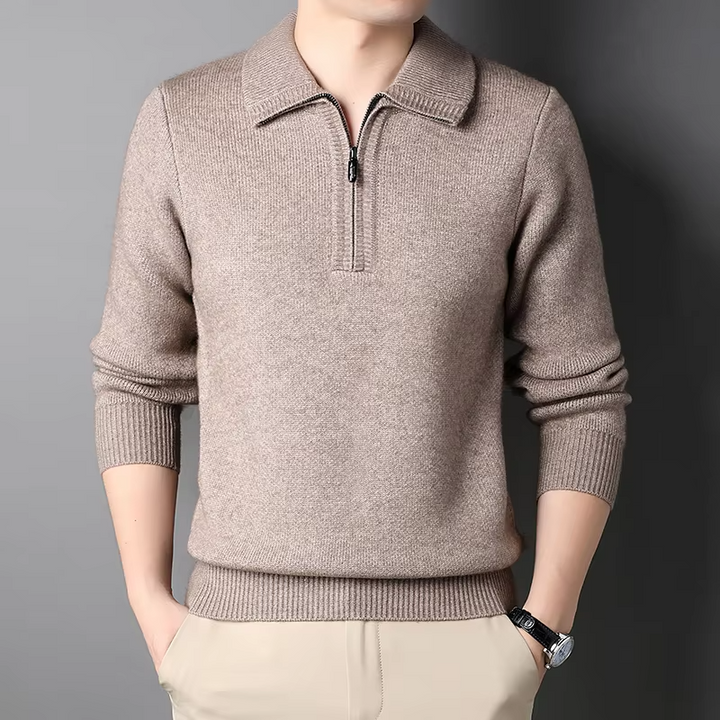 Isaac™ - Pull doux et chaud à demi-fermeture éclair