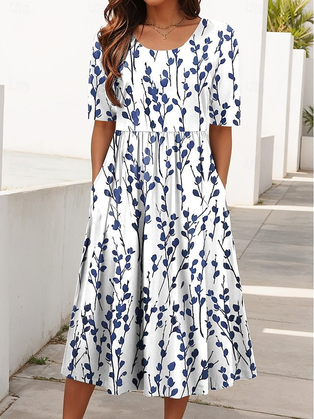 Carlyn | Robe midi florale et légère