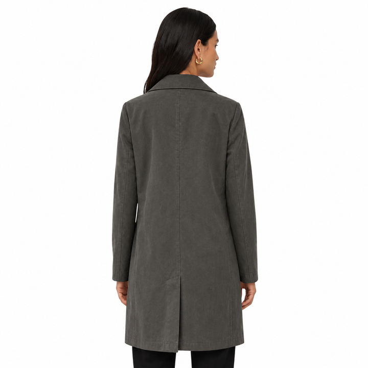 Cordelia | Élégant trench-coat midi pour femme, à la silhouette flatteuse et à la coupe moderne