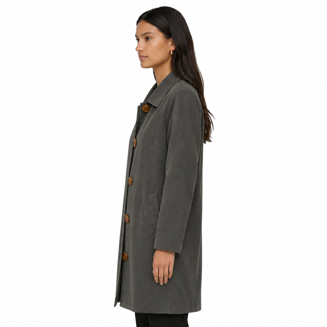 Cordelia | Élégant trench-coat midi pour femme, à la silhouette flatteuse et à la coupe moderne
