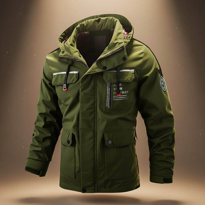 Cody | Tough Men’s Water Resistant Hooded Jacket with Reinforced Pockets