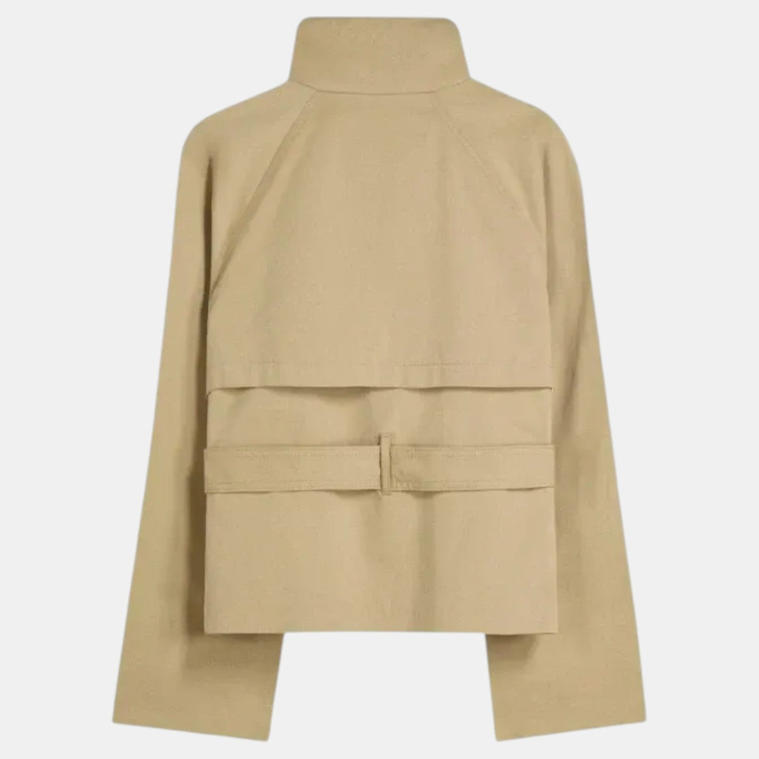 Seraphina | Elegant Women's Trench Coat with Adjustable Belt and Short Cut