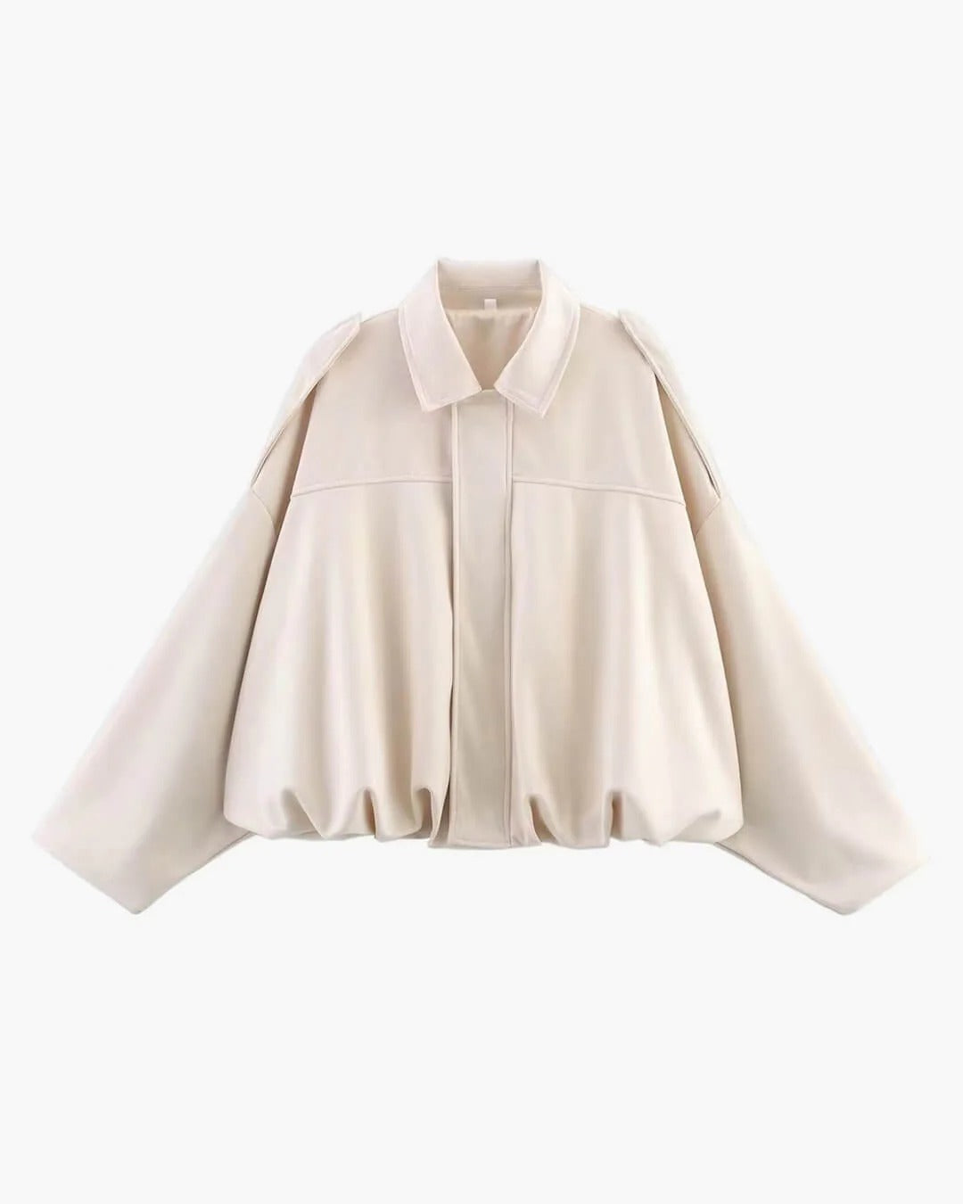 Beatrix | Refined Women's Bomber Jacket with Structured Collar and Faux Suede Fabric