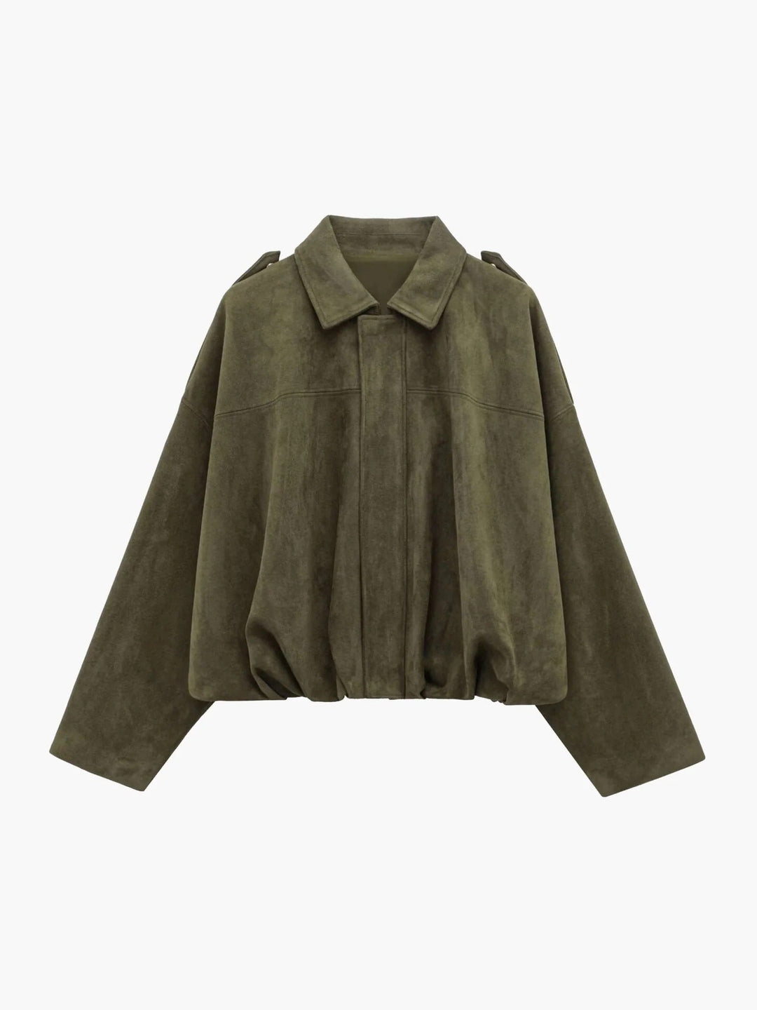 Beatrix | Refined Women's Bomber Jacket with Structured Collar and Faux Suede Fabric