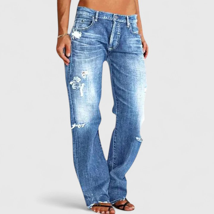 Selah | Modern Wide-Leg Jeans with Relaxed Waist and Flowing Silhouette