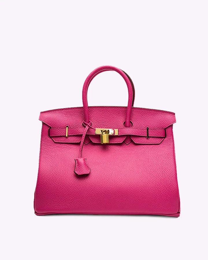 Victoria | Classic Leather Handbag with Multiple Pockets and Secure Closure