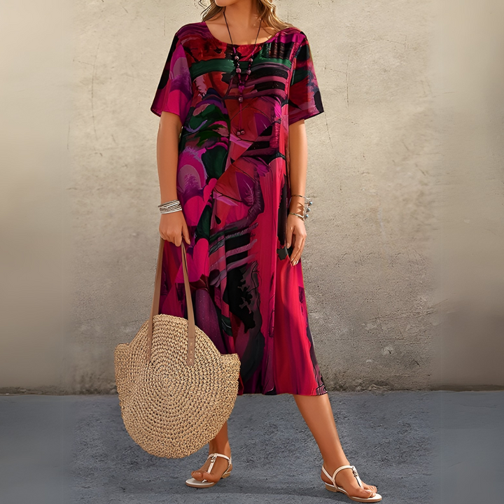 Joelle | Robe fleurie dans un style léger et élégant
