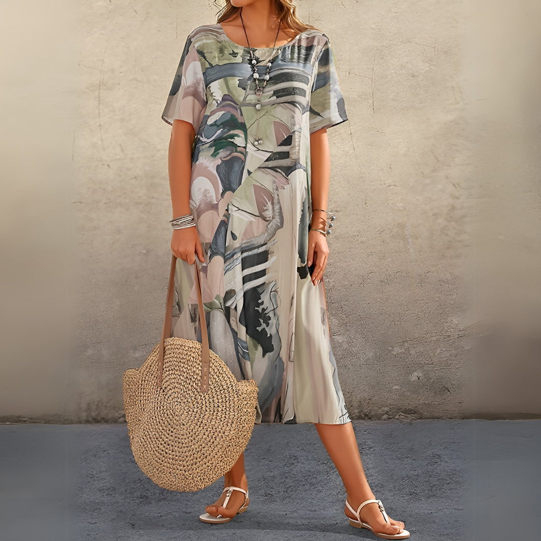 Joelle | Robe fleurie dans un style léger et élégant