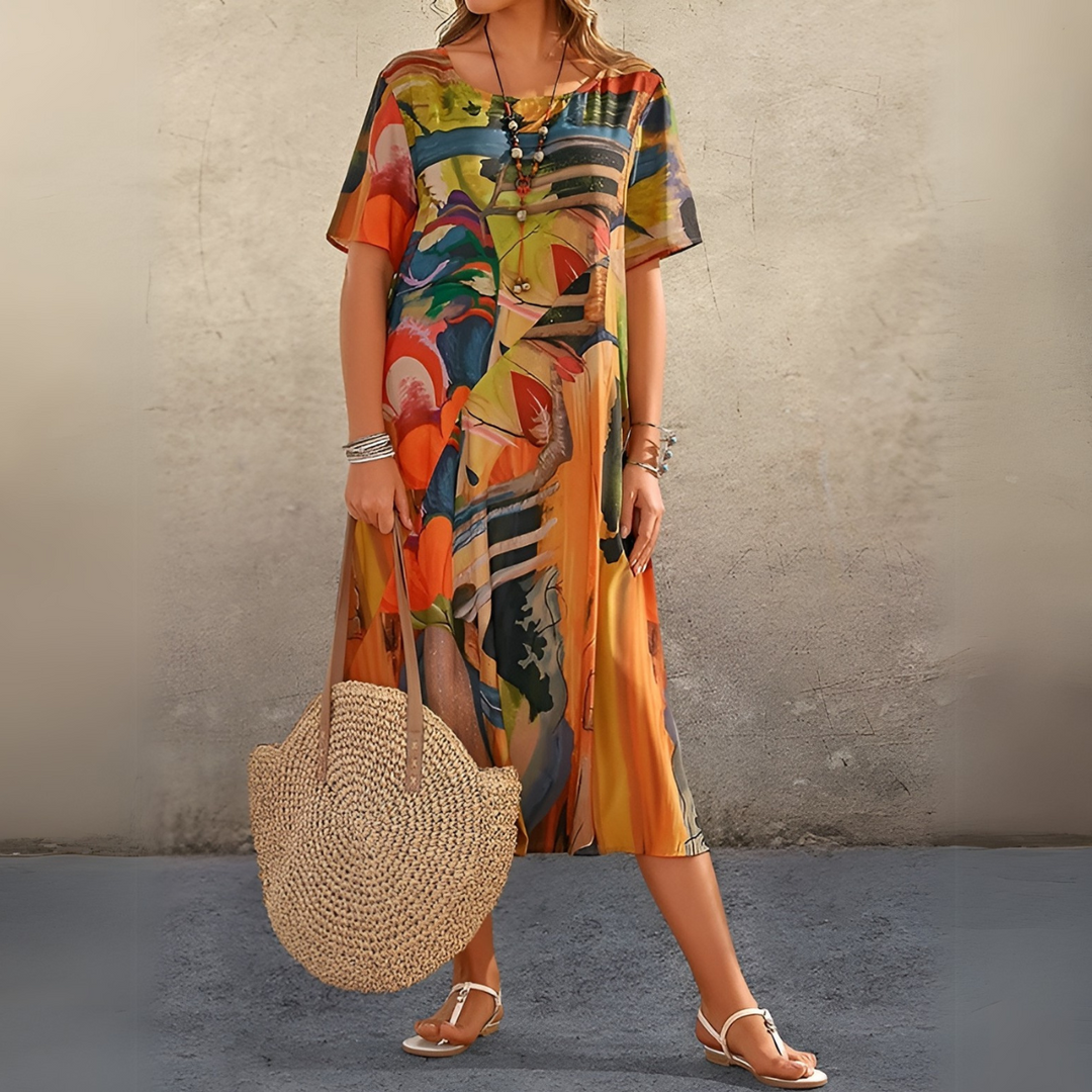 Joelle | Robe fleurie dans un style léger et élégant