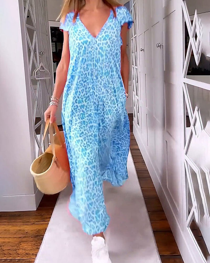 Glaiza | Robe maxi à col en V