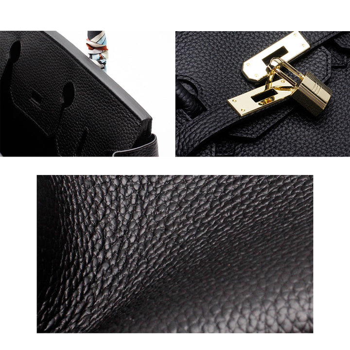 Victoria | Classic Leather Handbag with Multiple Pockets and Secure Closure