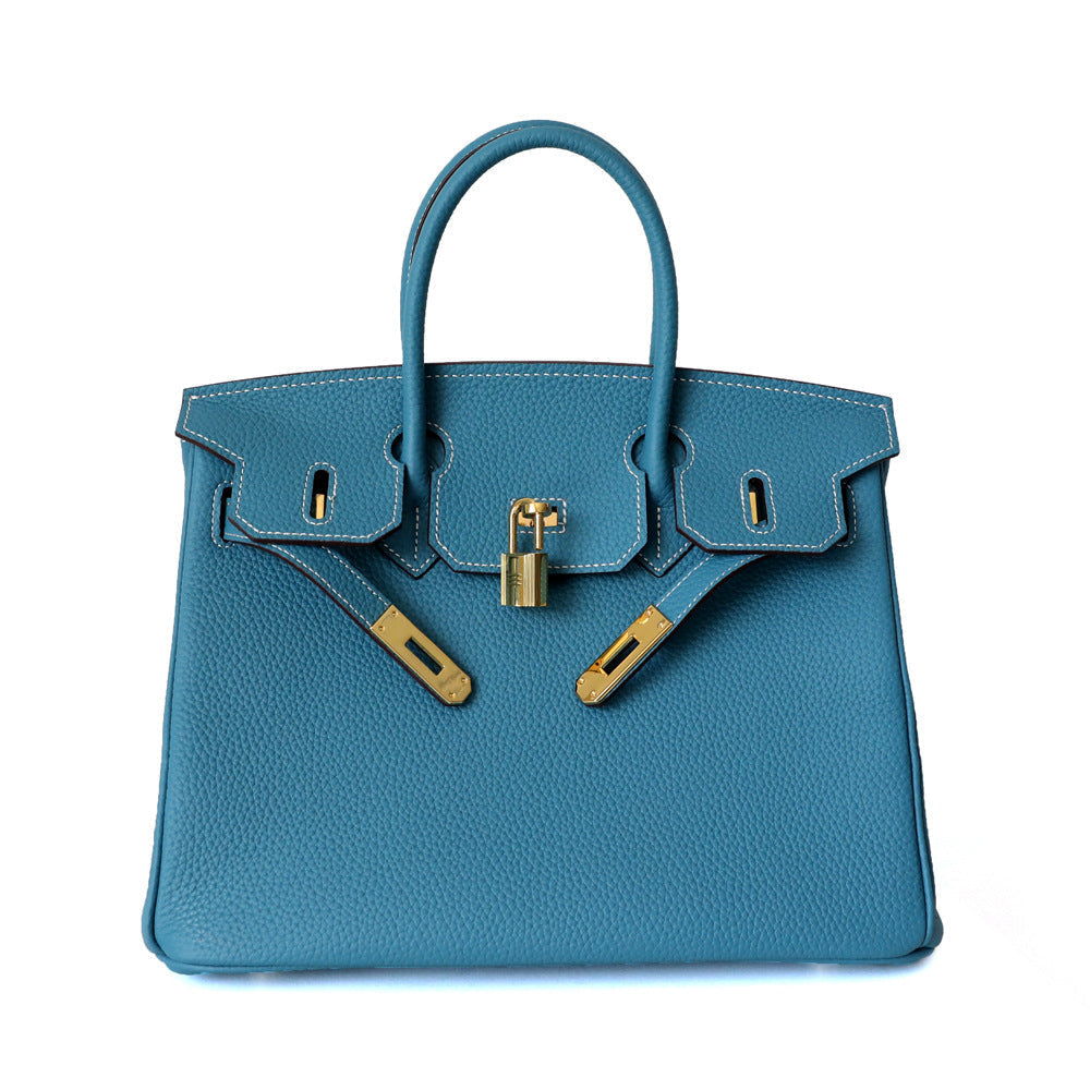 Victoria | Classic Leather Handbag with Multiple Pockets and Secure Closure