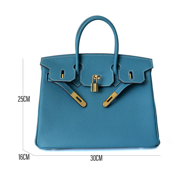 Victoria | Classic Leather Handbag with Multiple Pockets and Secure Closure