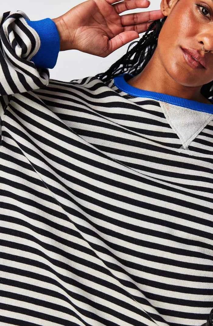 Marina | Relaxed Striped Pullover with Round Neckline and Loose Fit