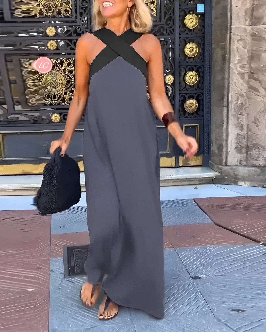 Delphine - Robe à coupe croisée